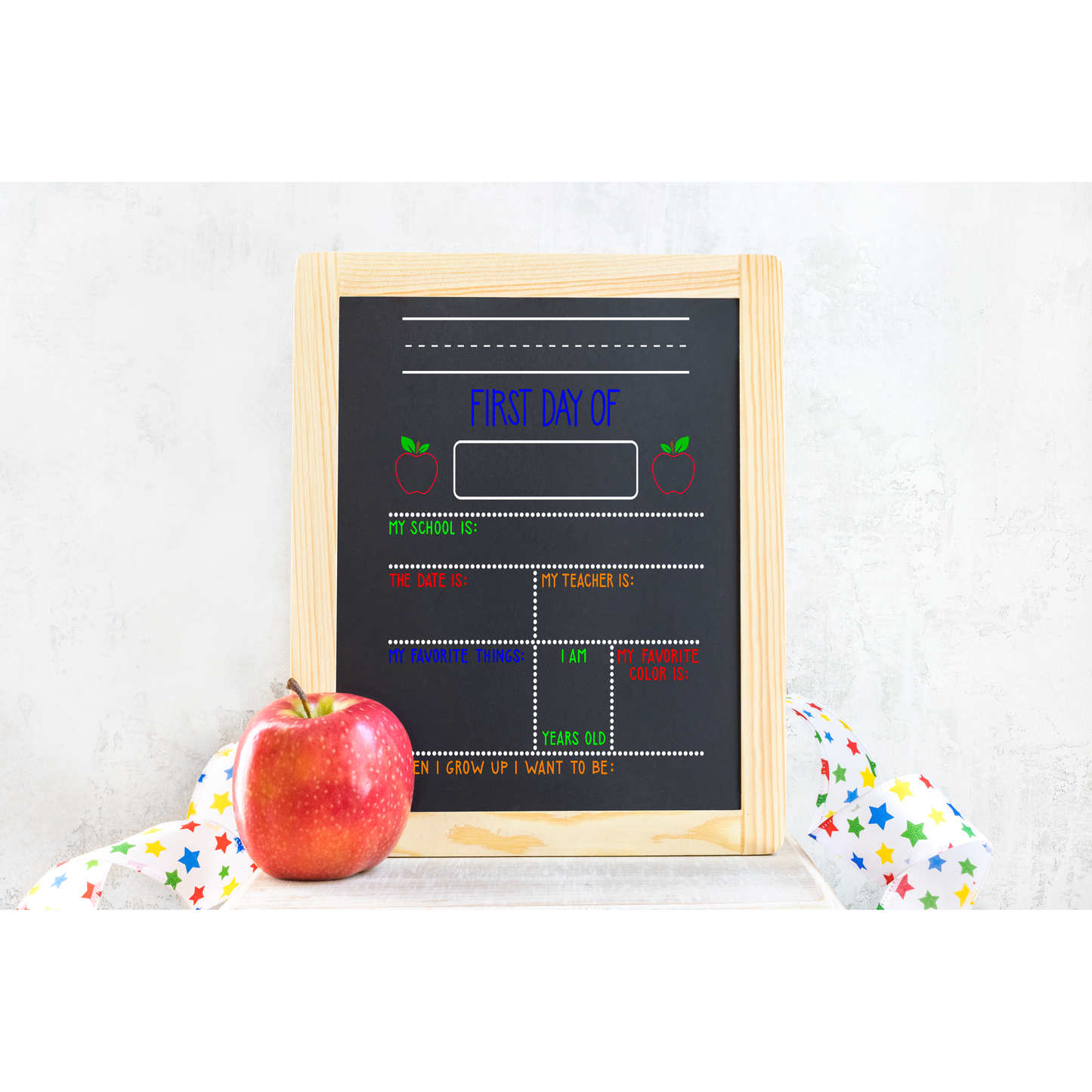 First Day of School Chalkboard!
