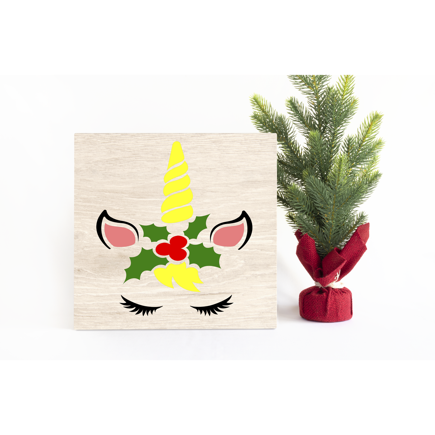 Christmas Holly Unicorn