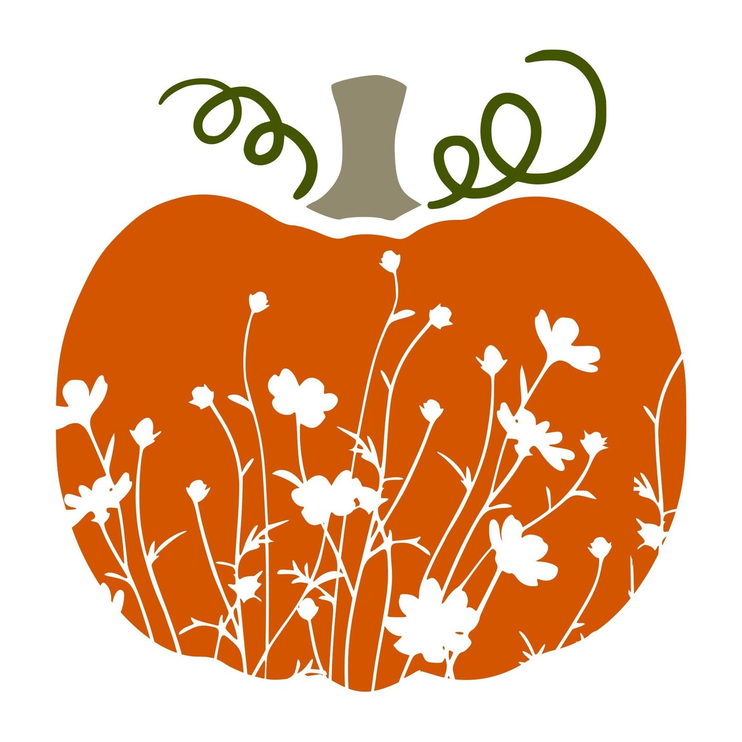 Floral Pumpkin