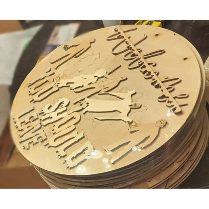 Welcome You Should Leave Halloween Door Sign