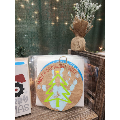 Christmas Tree Handprint - Will include Current Year