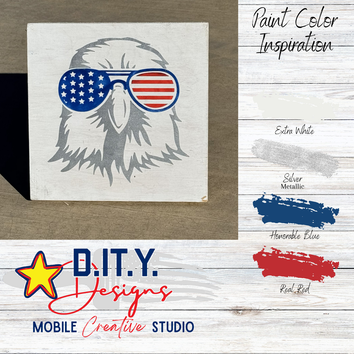 Patriotic Eagle - 2 Options!