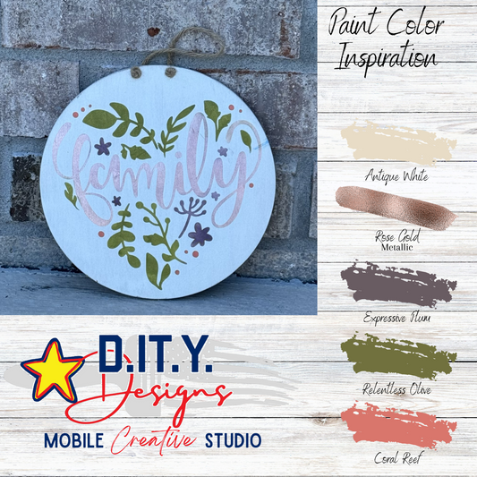 Family Greenery Heart