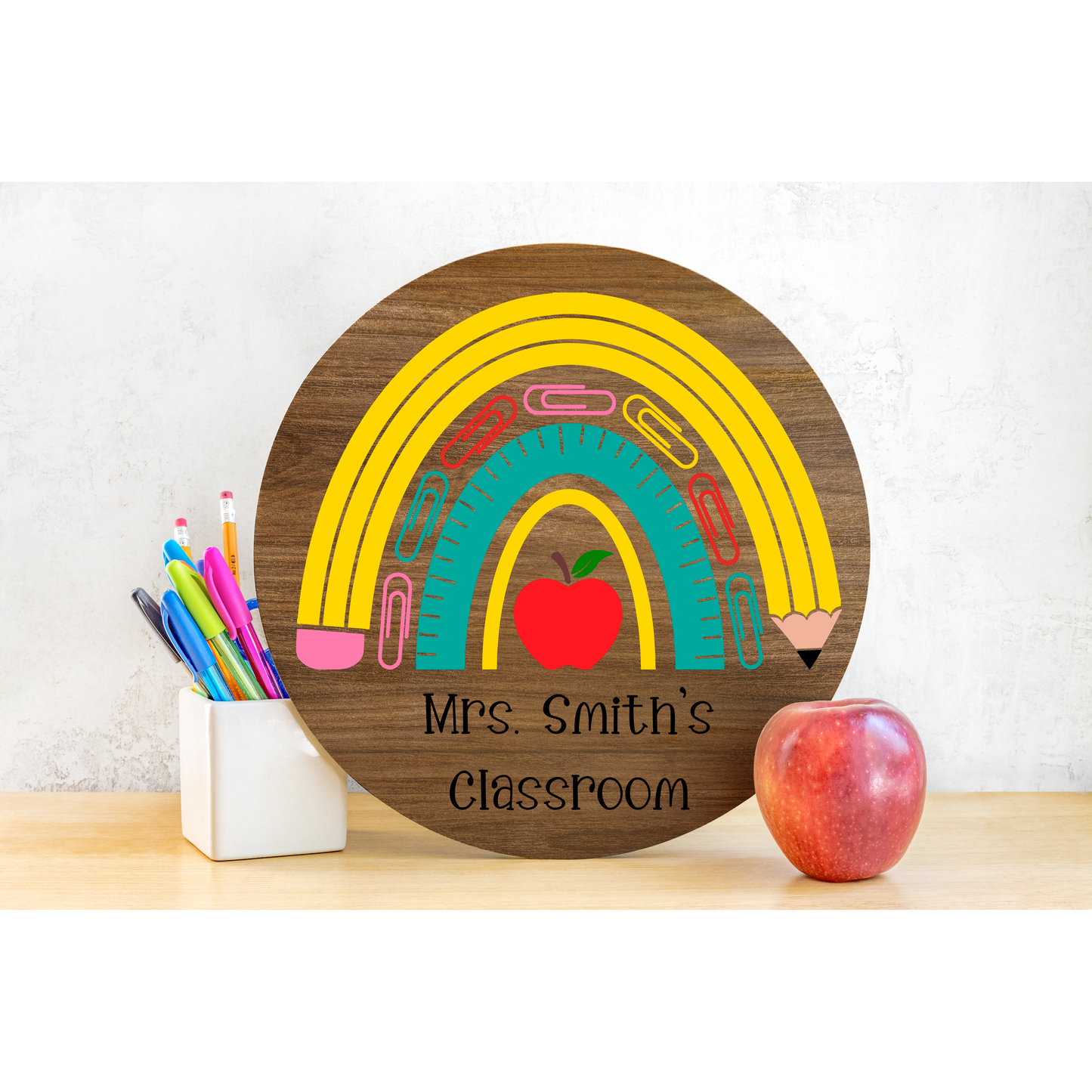 School Rainbow Classroom Sign - Personalized!