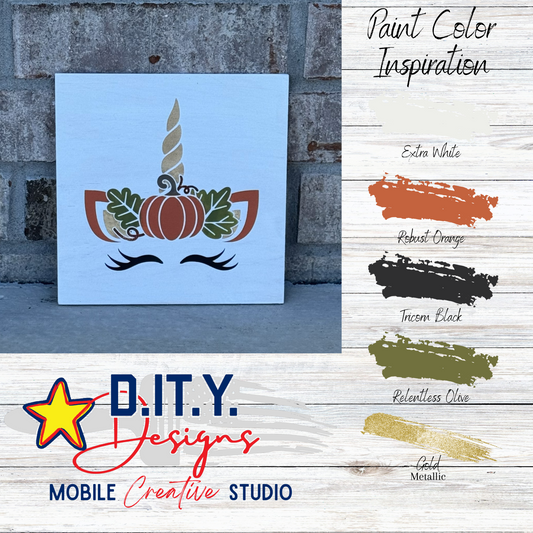 Unicorn Fall Pumpkin