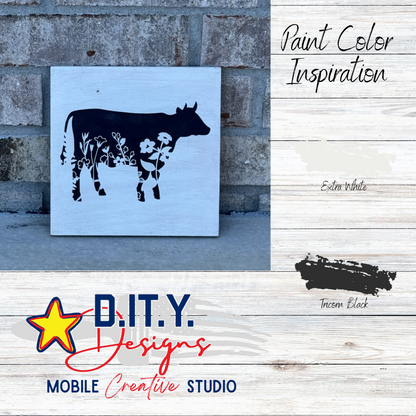 Wildflower Cow ~ Wildflower Highland Cow ~ Wildflower Steer