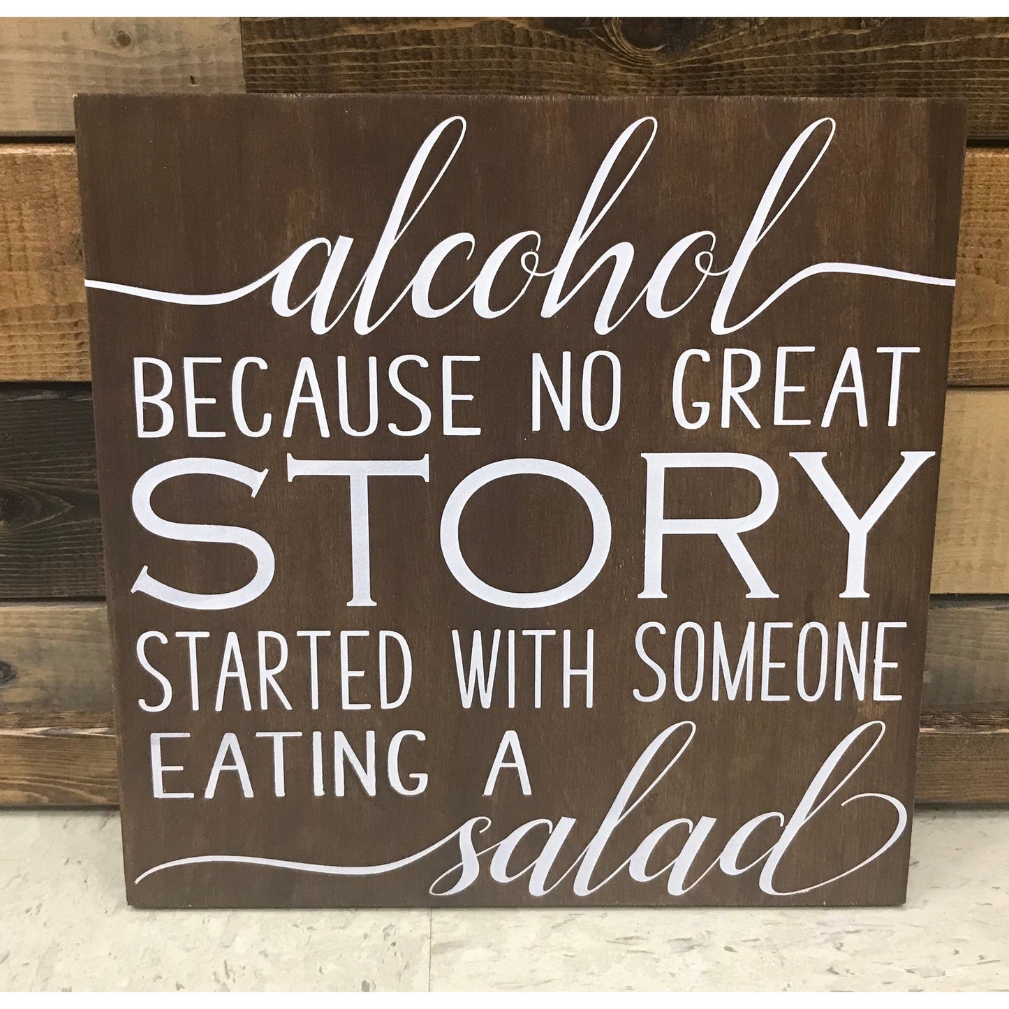 Alcohol Because ....