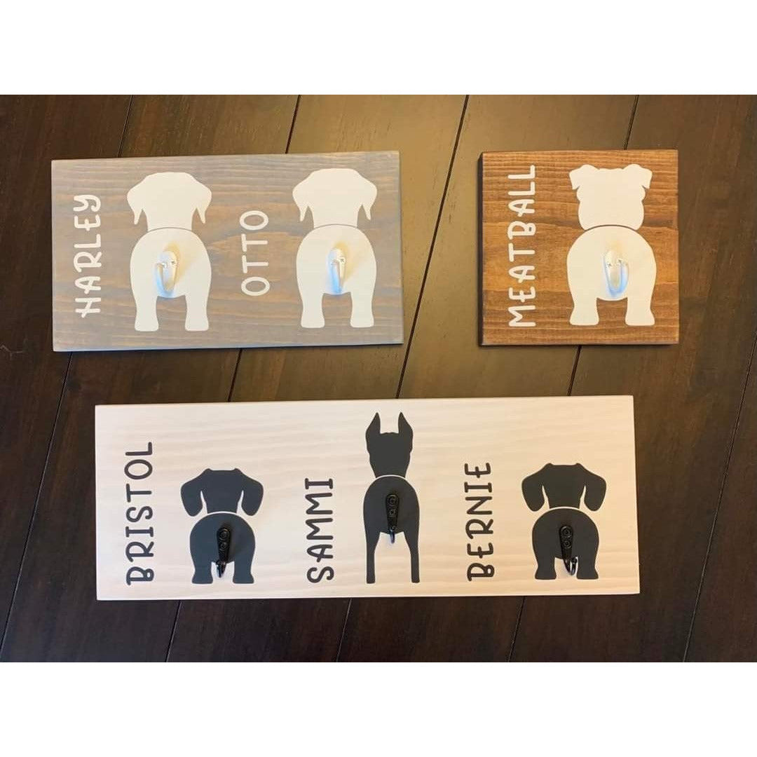 Dog Butt - Key/Leash Hanger Sign