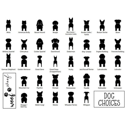 Dog Butt - Key/Leash Hanger Sign